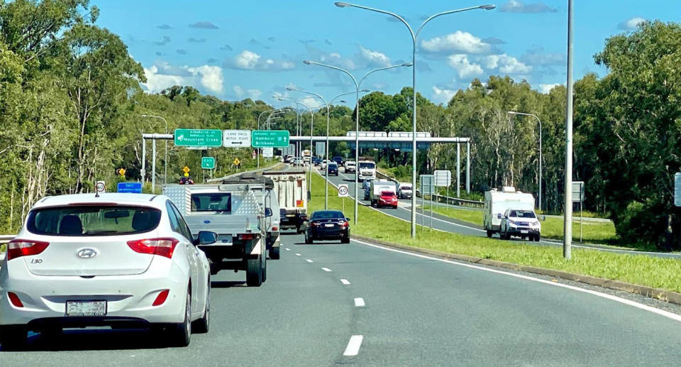 cars driving on Queensland road