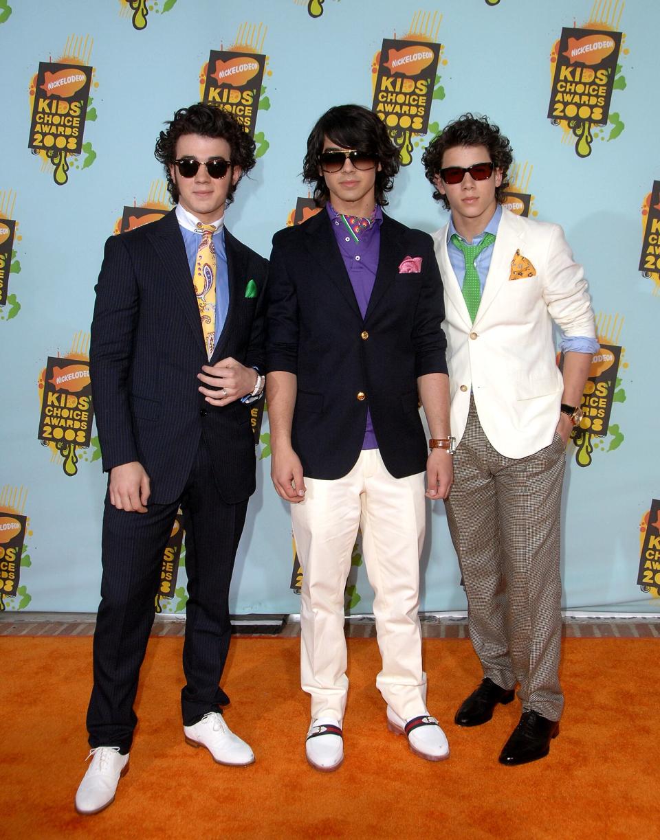 Musicians Joseph Jonas, Nicholas Jonas, and Kevin Jonas of the Jonas Brothers