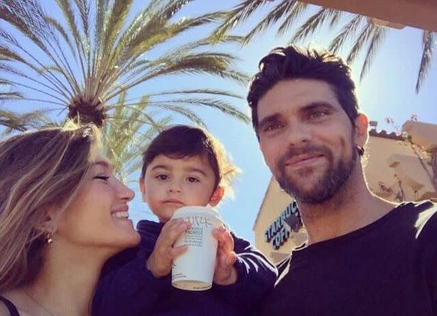 Silvana and Mark Philippoussis with their son Nicholas. Source: Instagram