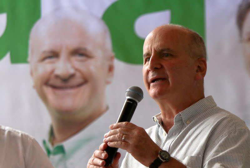 FILE PHOTO: Costa Rican presidential candidate Figueres' closing campaign rally in San Jose