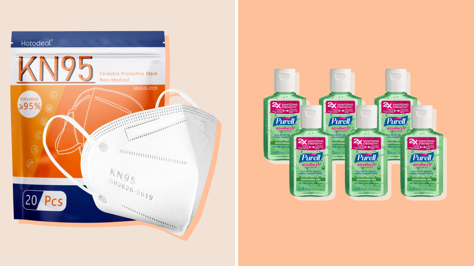 Stay prepared for cold and flu season with a stash of masks and hand sanitizer.