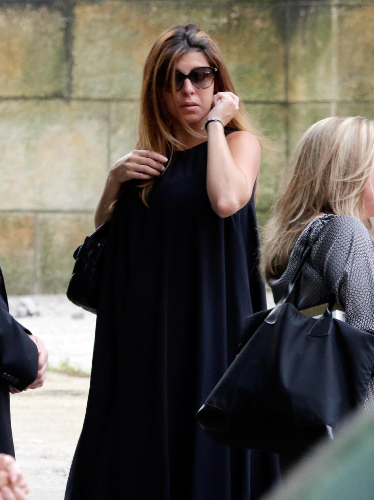 Actress Jamie Lynn Sigler arrives for the funeral service of James Gandolfini, star of 