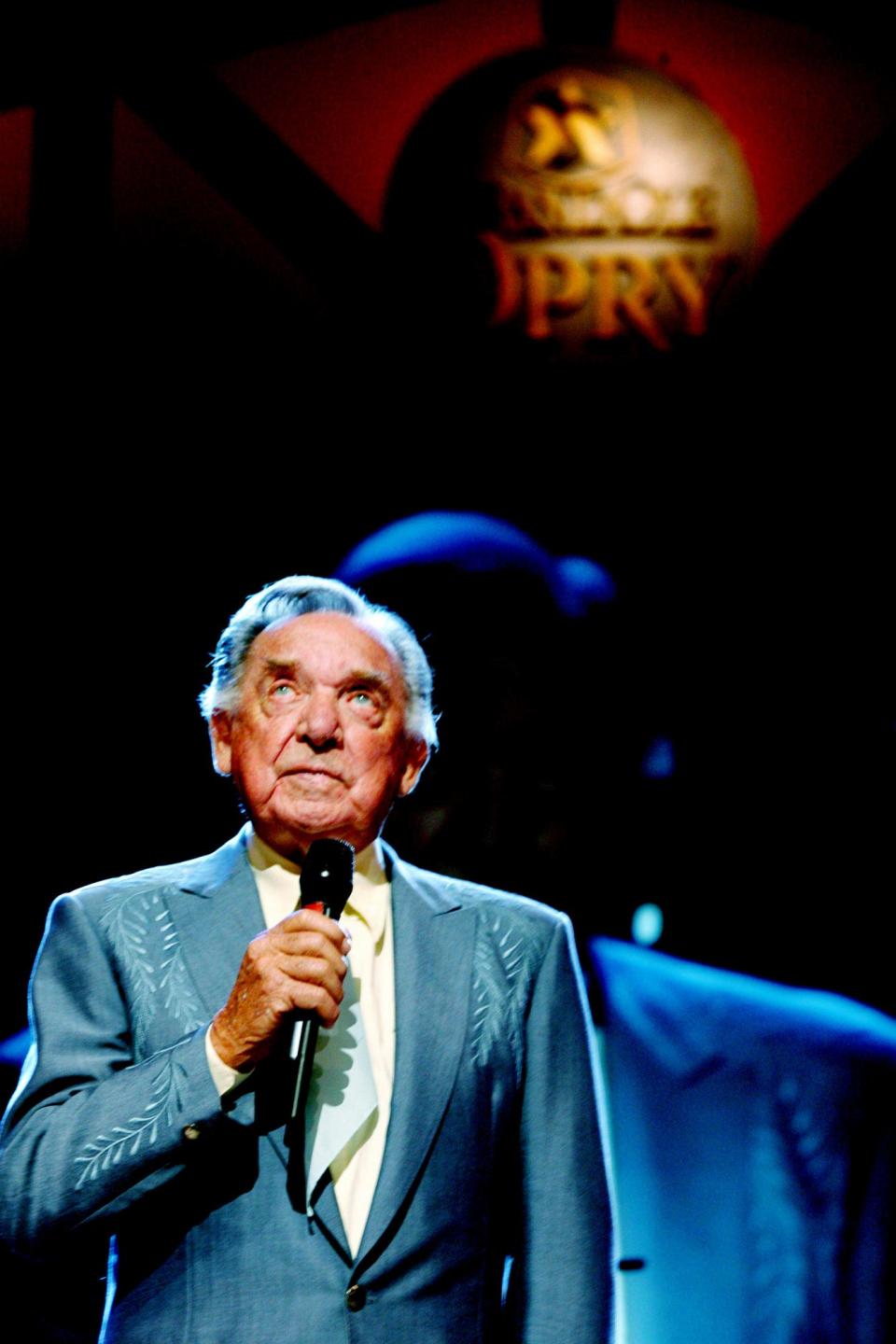 Ray Price performs for his fans at the Grand Ole Opry on July 14, 2006.