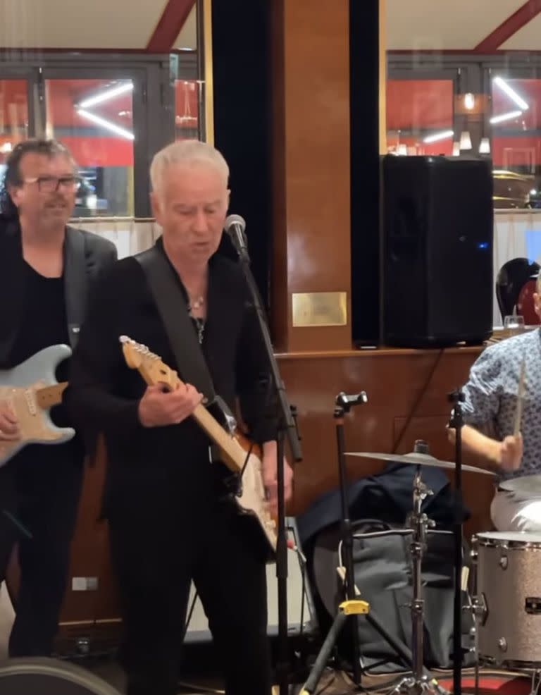 John McEnroe durante la cena de las leyendas