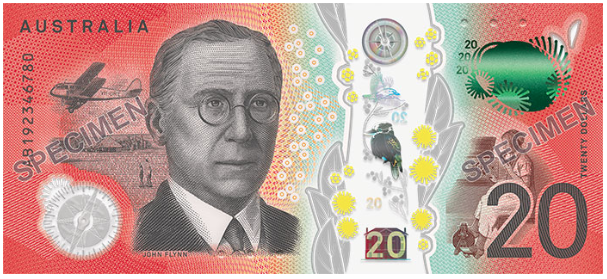 The serial number side of the new note. Image: RBA