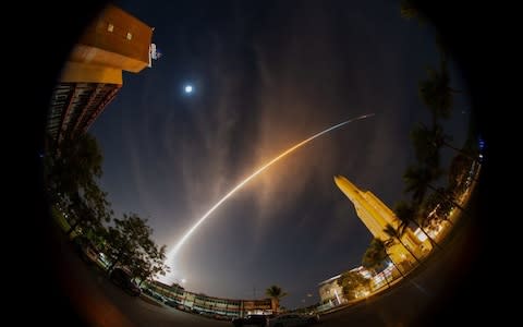 Another view of the launch site - Credit: Stephane Corvaja/ESA /PA Wire