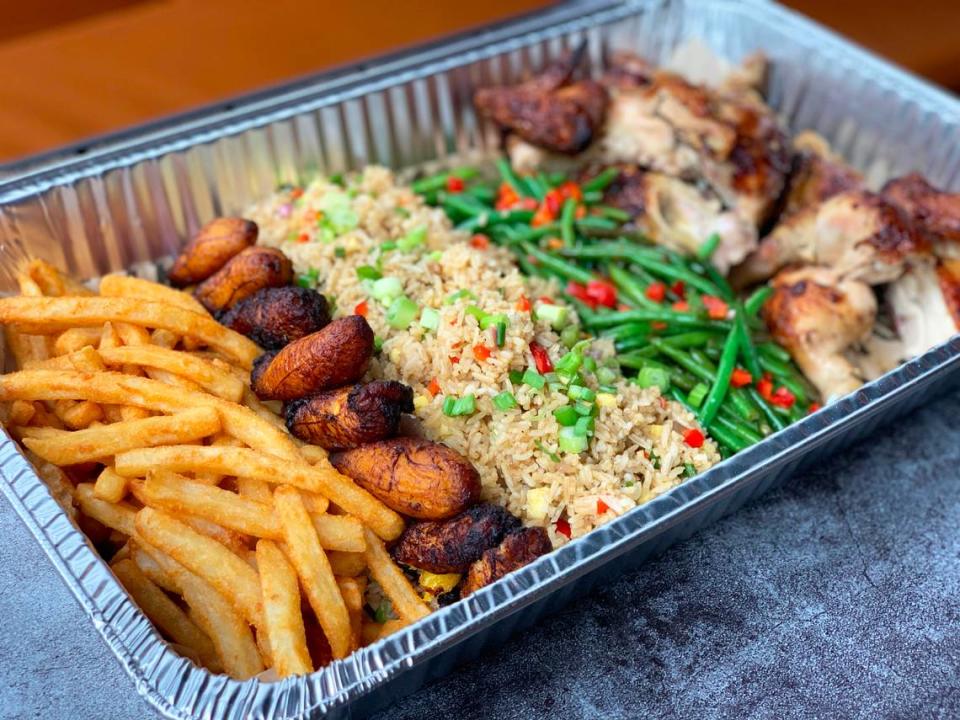 Enjoy Peruvian classics like arroz chaufa, plantains and whole chicken from Viva Chicken over the holidays.