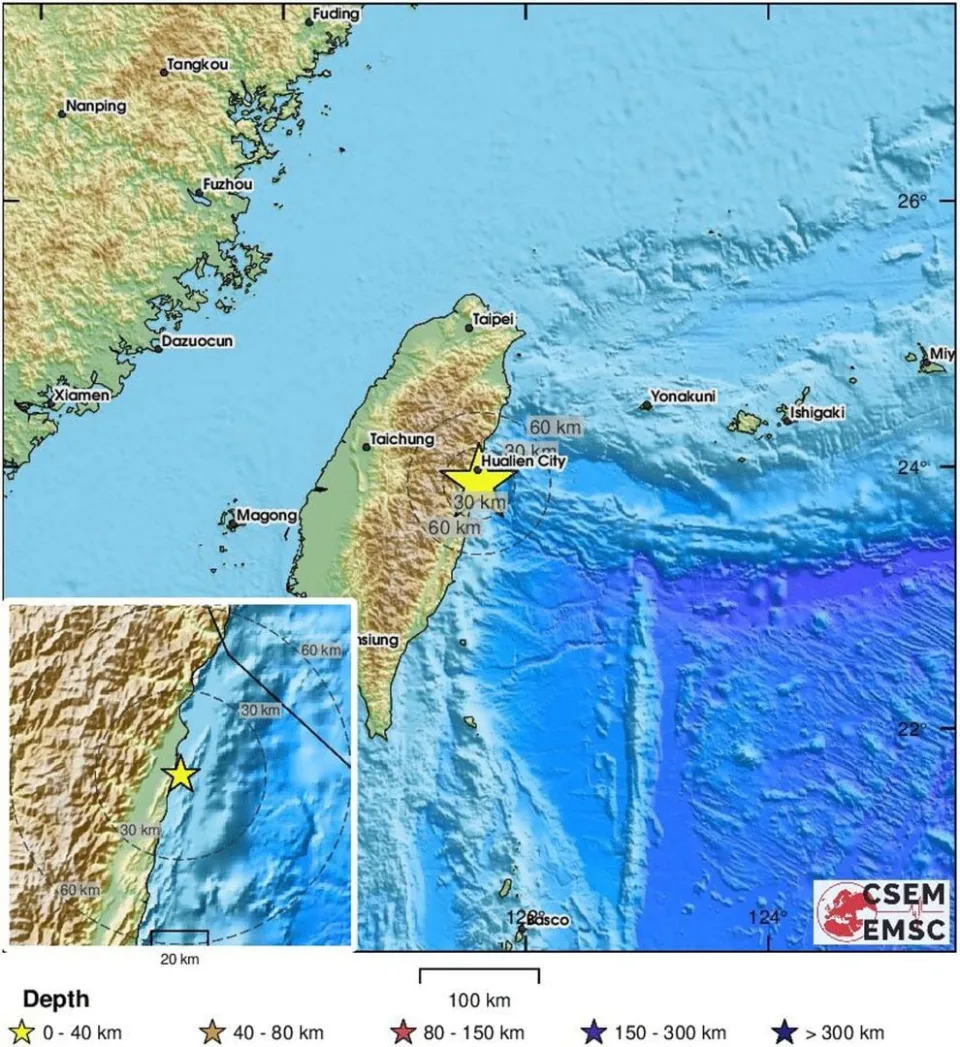 04/03/2024 VIDEO: Taiwan.- At least four dead and 57 injured after a 7.4 magnitude earthquake and numerous aftershocks in Taiwan. The authorities of Taiwan, Japan and the Philippines withdraw the tsunami warning SOCIETY ASIA ASIA TAIWAN INTERNATIONAL EUROPEAN-MEDITERRANEAN SEISMOLOGICAL CENTER (EMSC)