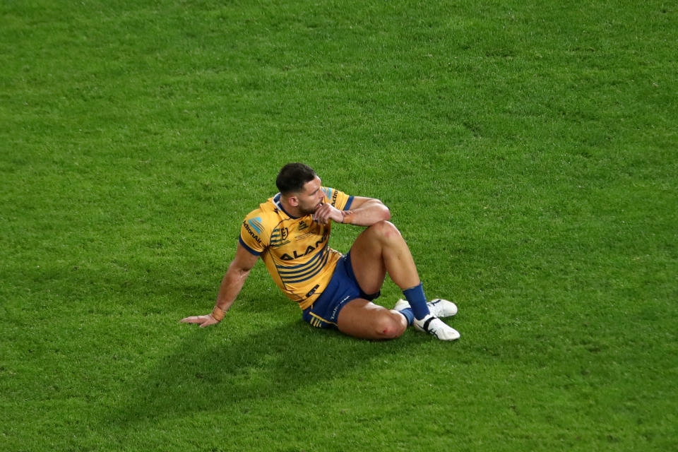 Ryan Matterson, pictured here after Parramatta's loss to Penrith in the NRL grand final.