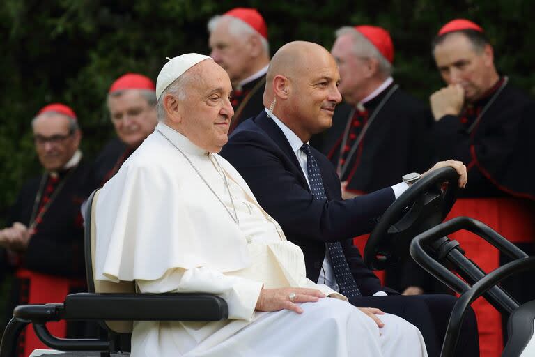 El papa Francisco, en un encuentro en los jardines del Vaticano. (Evandro Inetti/ZUMA Press Wire/dpa)