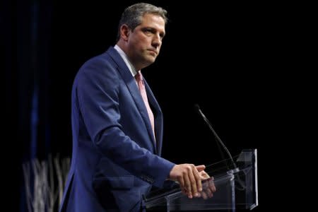 FILE PHOTO: U.S. Representative Tim Ryan (D-OH) speaks at the Netroots Nation annual conference for political progressives in New Orleans, Louisiana, U.S. August 4, 2018. REUTERS/Jonathan Bachman