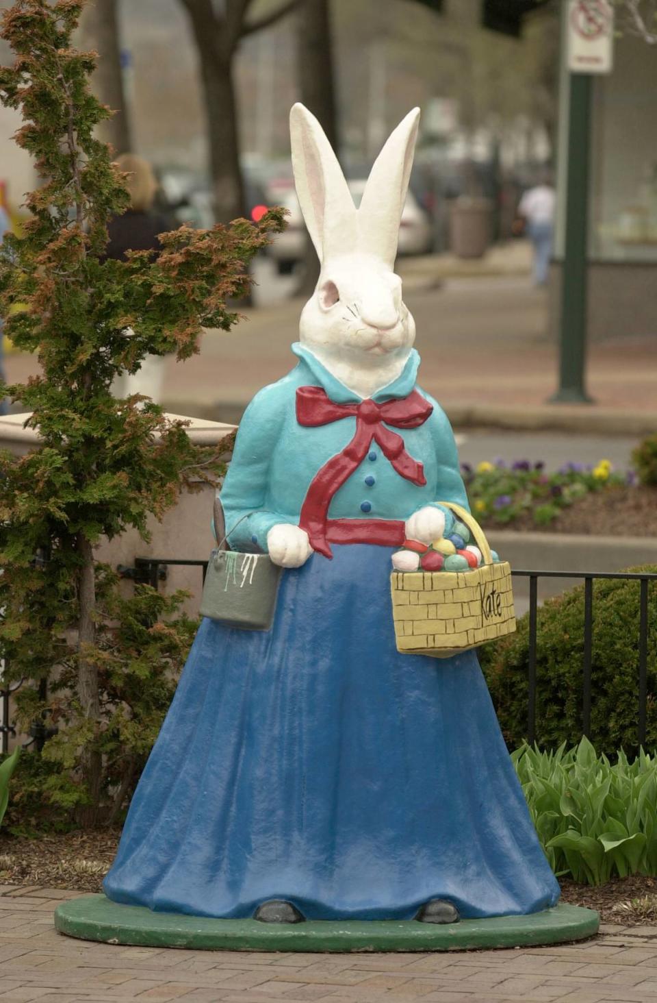 Easter bunny “Kate” stands proud on Country Club Plaza in 2001.