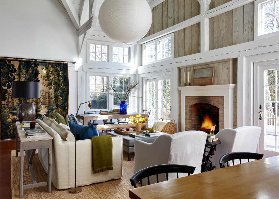 Joan Craig devised this Sagaponack gathering place for a family scattered from Providence to Chicago to LA. Craig converted the 19th-century barn into a comfortable and relaxed country house.