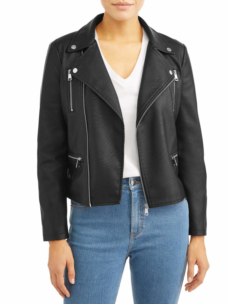 Textile Women’s Asher Moto Jacket (Photo: Walmart)