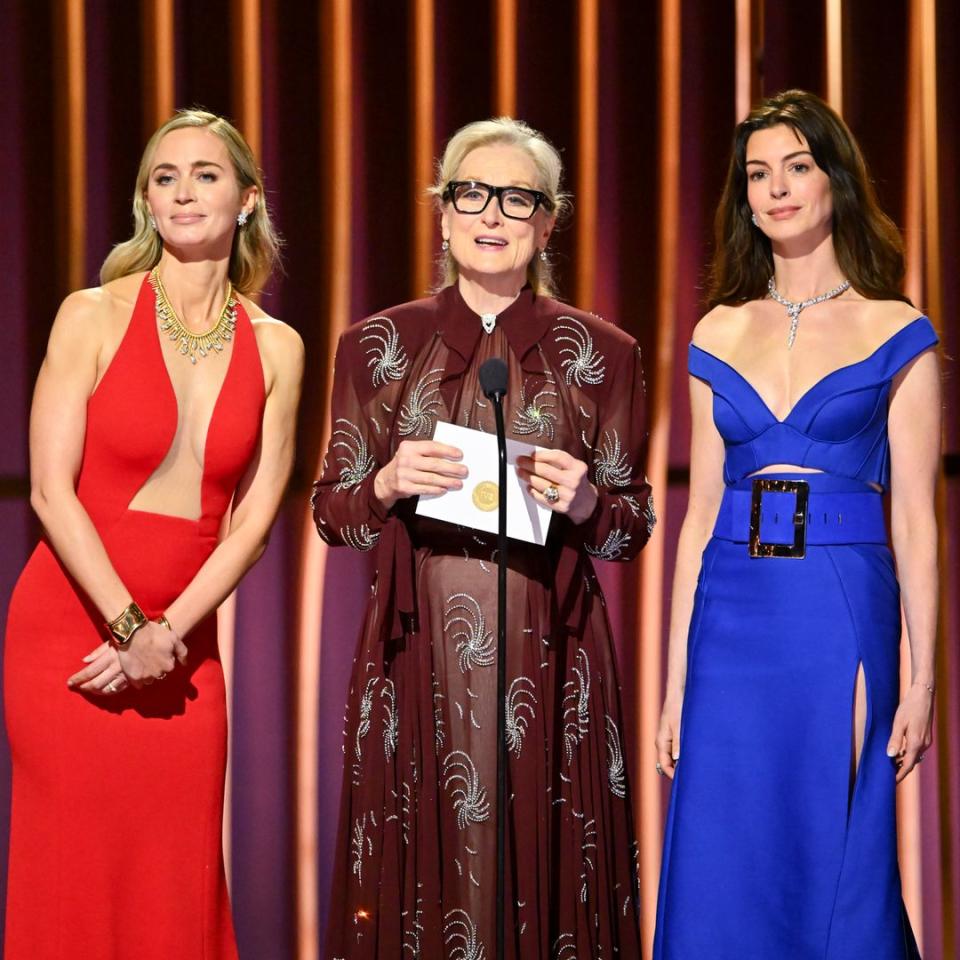 Emily Blunt, Meryl Streep y Anne Hathaway