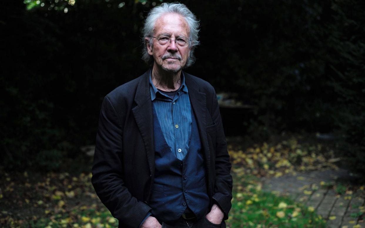 Peter Handke spoke at the funeral of Slobodan Milosevic  - REX