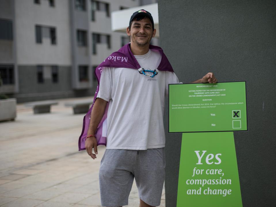 Gibraltarians head to the polls to vote on changing the country’s restrictive abortion laws (AP)