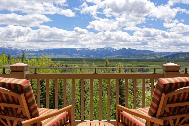 <p>Courtesy of Four Seasons</p> The view from the terrace at Four Seasons Resort and Residences Jackson Hole.