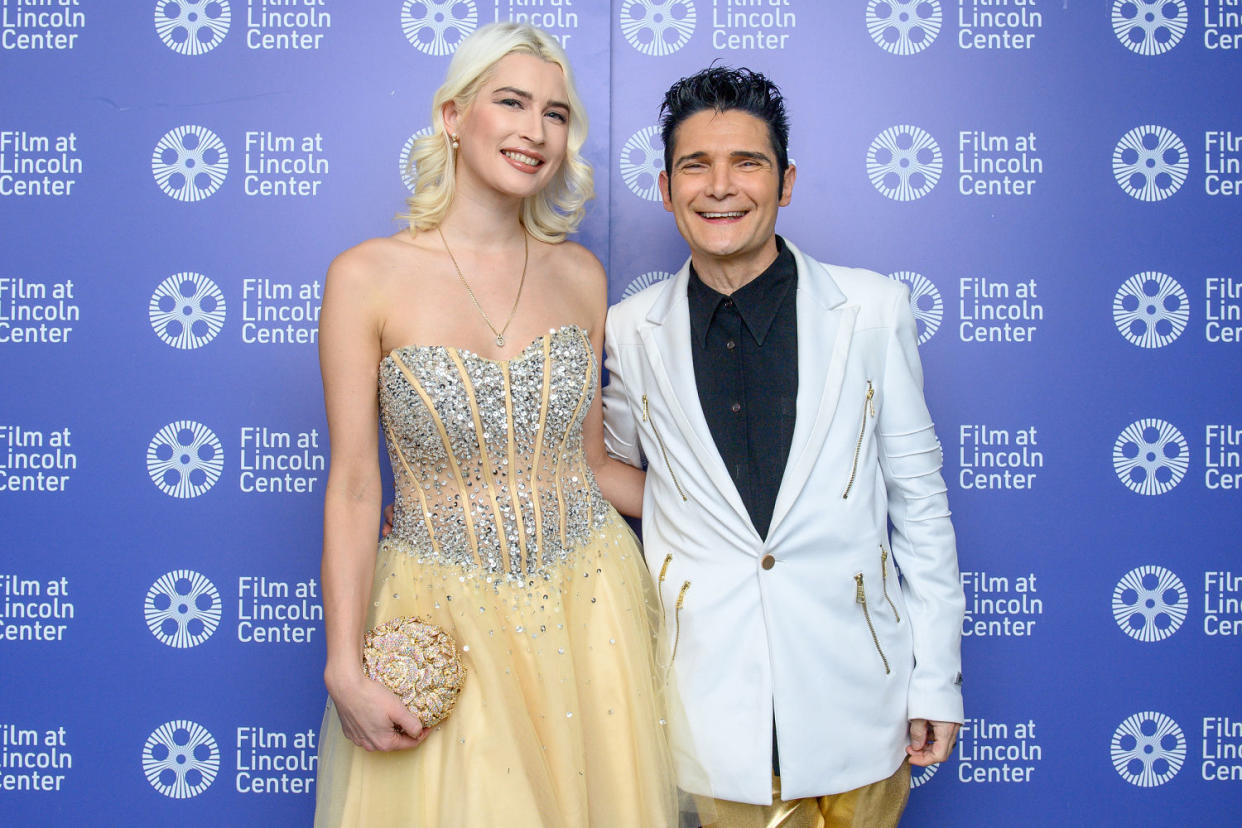 Courtney Anne Mitchell and Corey Feldman (Roy Rochlin / Getty Images)