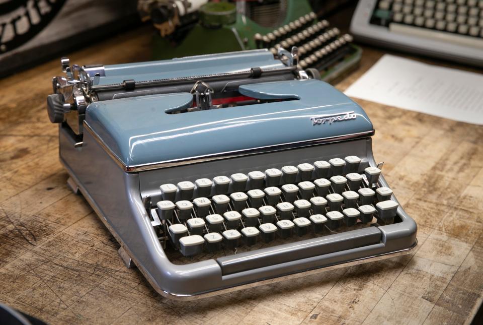 A sought-after 1961 Remington Torpedo typewriter in the collection of Lacey resident Ian McAndrew, who runs Iron Fox Typewriters, a business that repairs and refurbishes antique typewriters.
Lacey Township, NJ
Wednesday, May 3, 2023