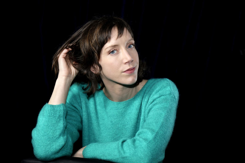 PARIS, FRANCE - 12/17/2020: Actress Sara Giraudeau poses during a portrait session in Paris, France on 12/17/2020. (Photo by Eric Fougere/Corbis via Getty Images )