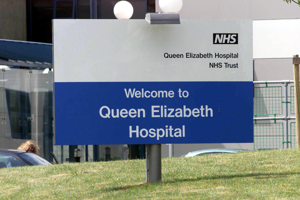 Queen Elizabeth Hospital Woolwich, where Ronnie Biggs was taken after suffering a stroke and is staying for further tests.   (Photo by Andrew Parsons - PA Images/PA Images via Getty Images)