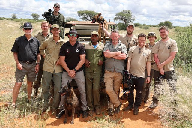 <p>Keith Prendred</p> A.K. with his anti-poaching task force