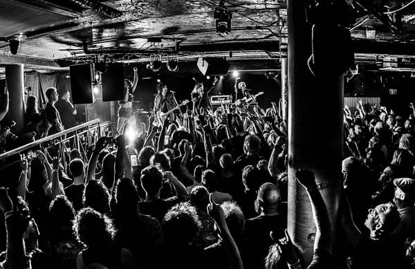 Motley Crue onstage at The Underworld