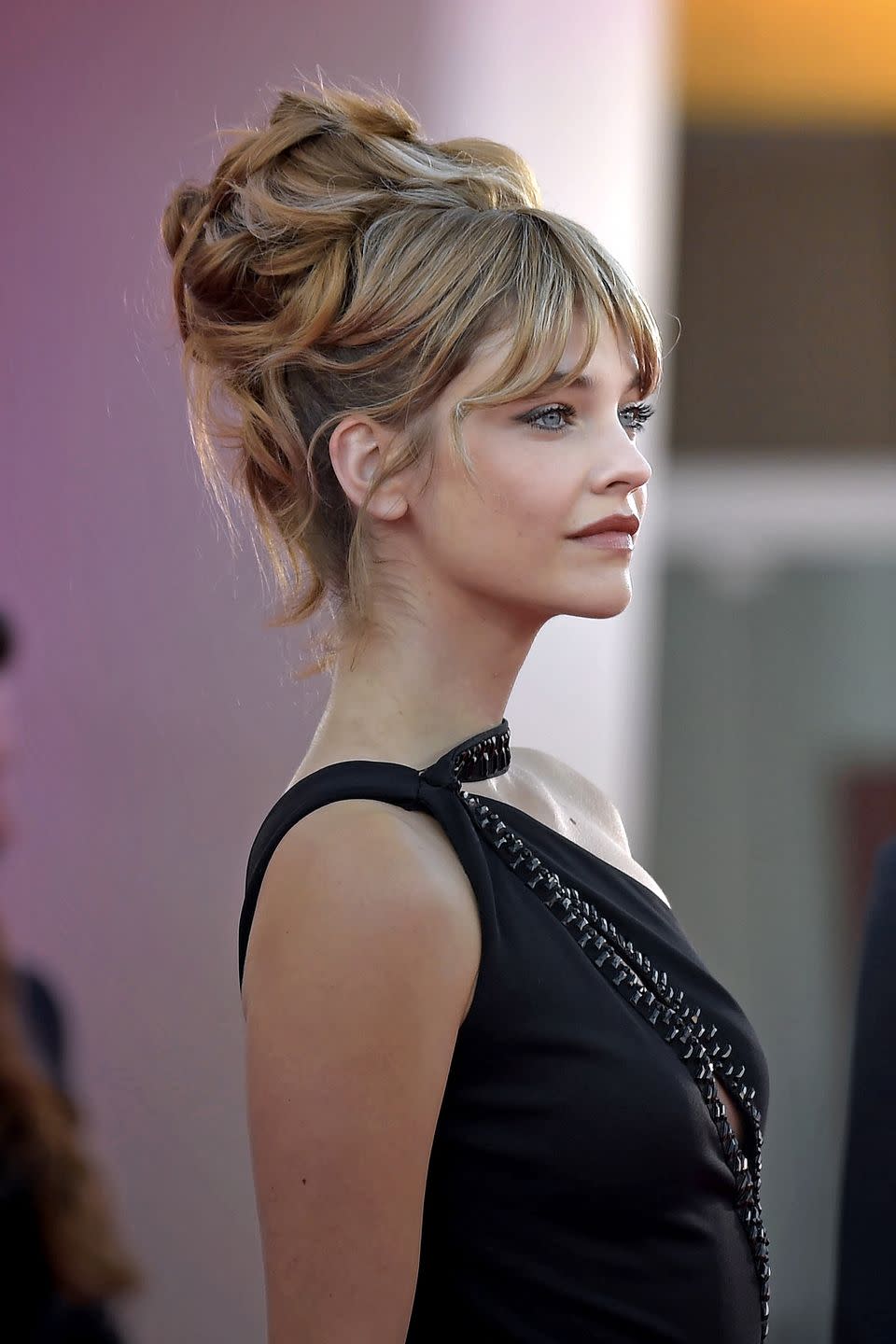 hungarian model barbara palvin at the 80 venice international film festival 2023 red carpet poor things venice italy, september 1st, 2023 photo by rocco spazianiarchivio spazianimondadori portfolio via getty images