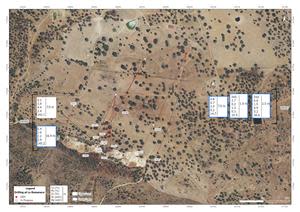 Location map,  Romanera Deposit drill holes LR005 and LR007.