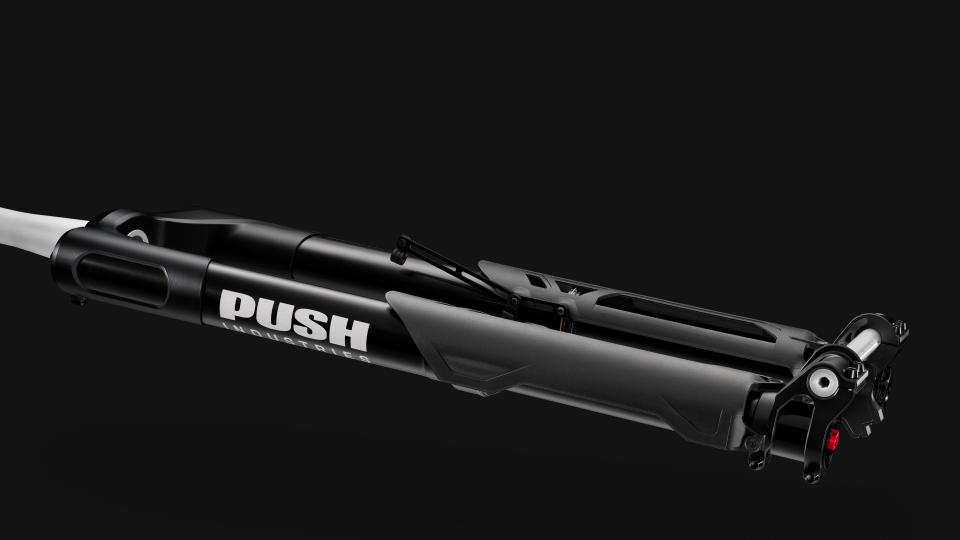 The PUSH Industries Nine.One fork in Black on Black colorway