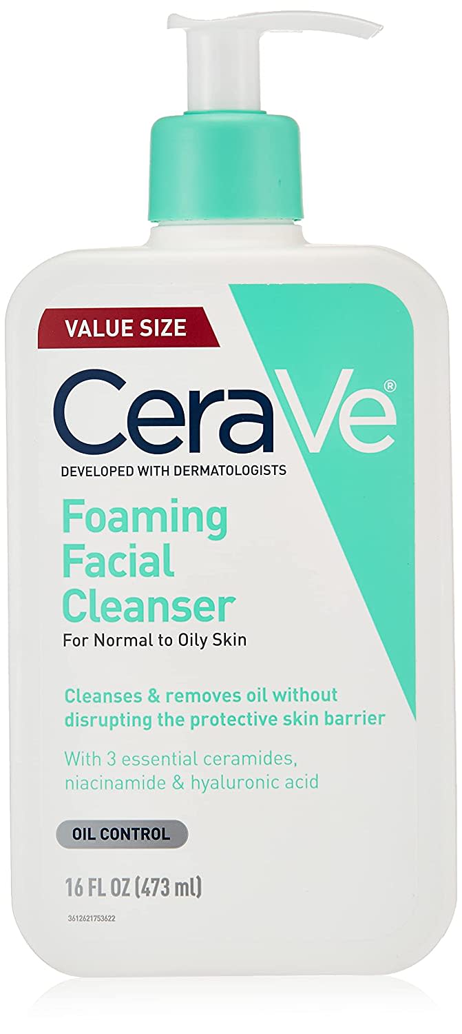 CeraVe Foaming Facial Cleanser; best skincare on Amazon under $15