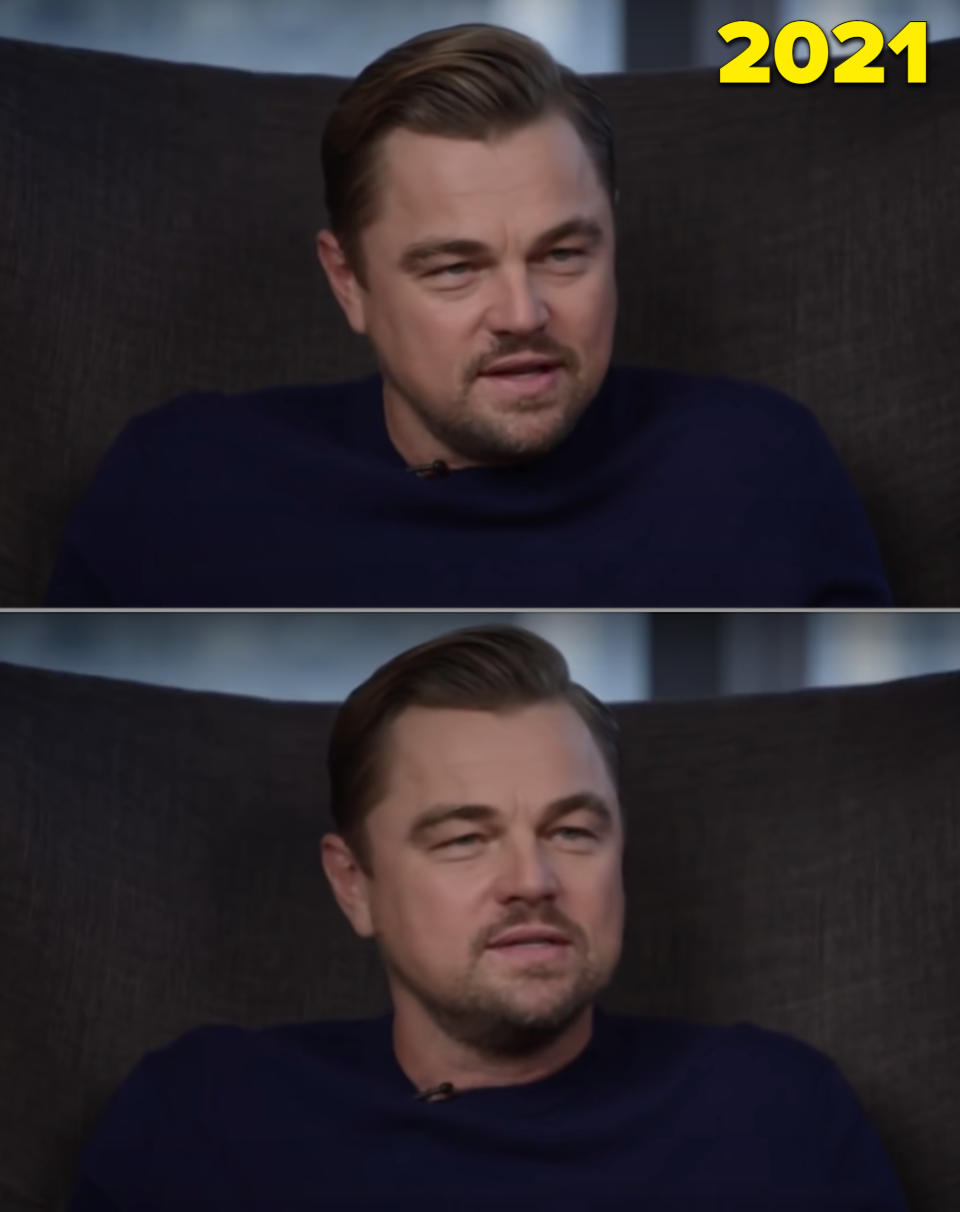 Leo being interviewed