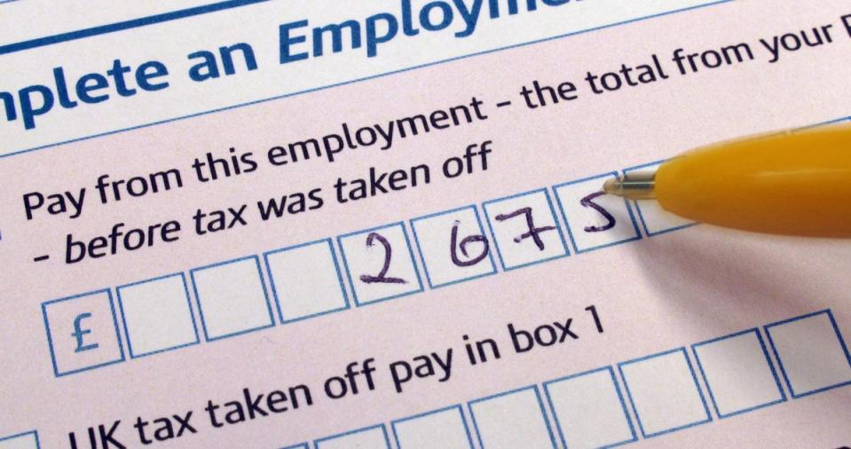 A UK tax return form (PA) (PA Archive)