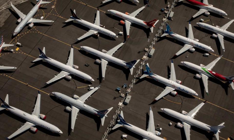 The grounded 737 Max 8.