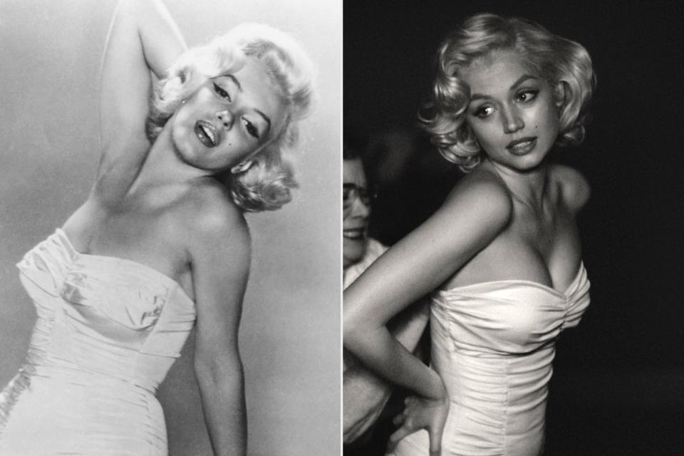 Ana de Armas Recreating Marilyn Monroe's Pin-Up Photo