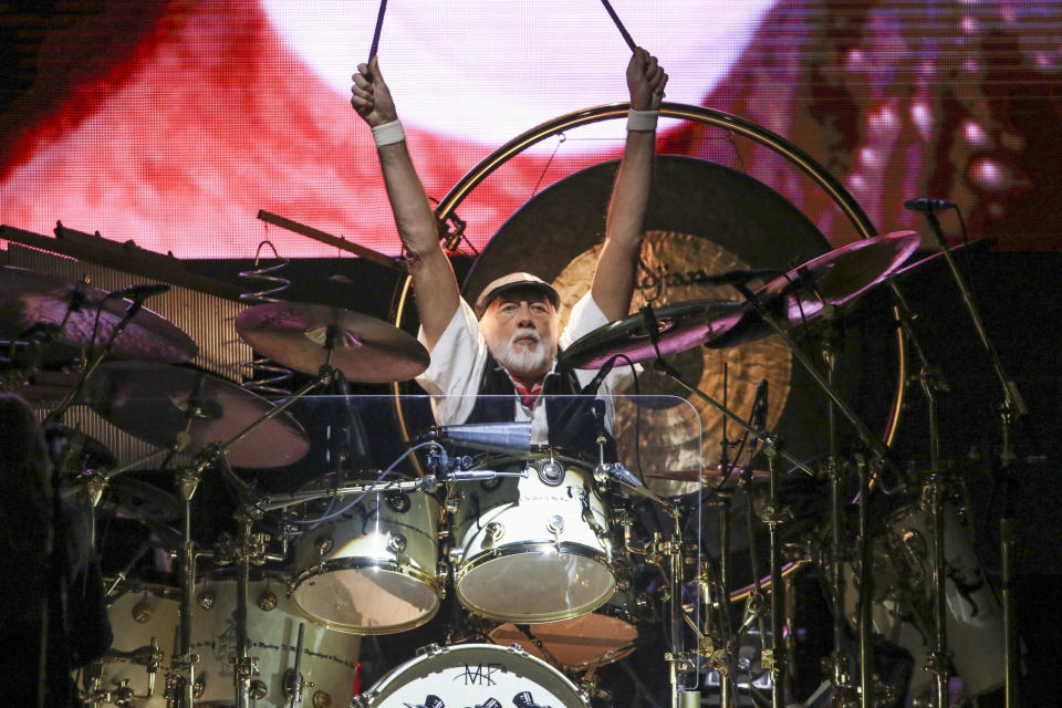 Mick Fleetwood with Fleetwood Mac performs at State Farm Arena on Sunday, March 3, 2019, in Atlanta. (Photo by Robb Cohen/Invision/AP)