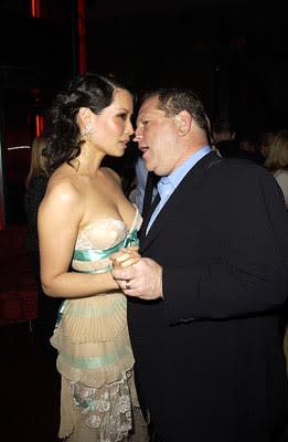 Lucy Liu and Harvey Weinstein at the LA premiere of Miramax's Kill Bill Vol. 2