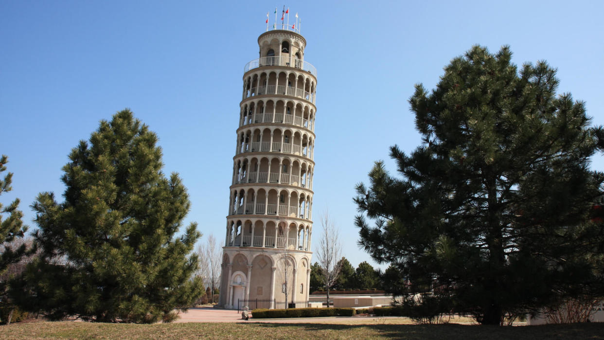 America's Leaning Tower is located in Niles, Illinois - Image.