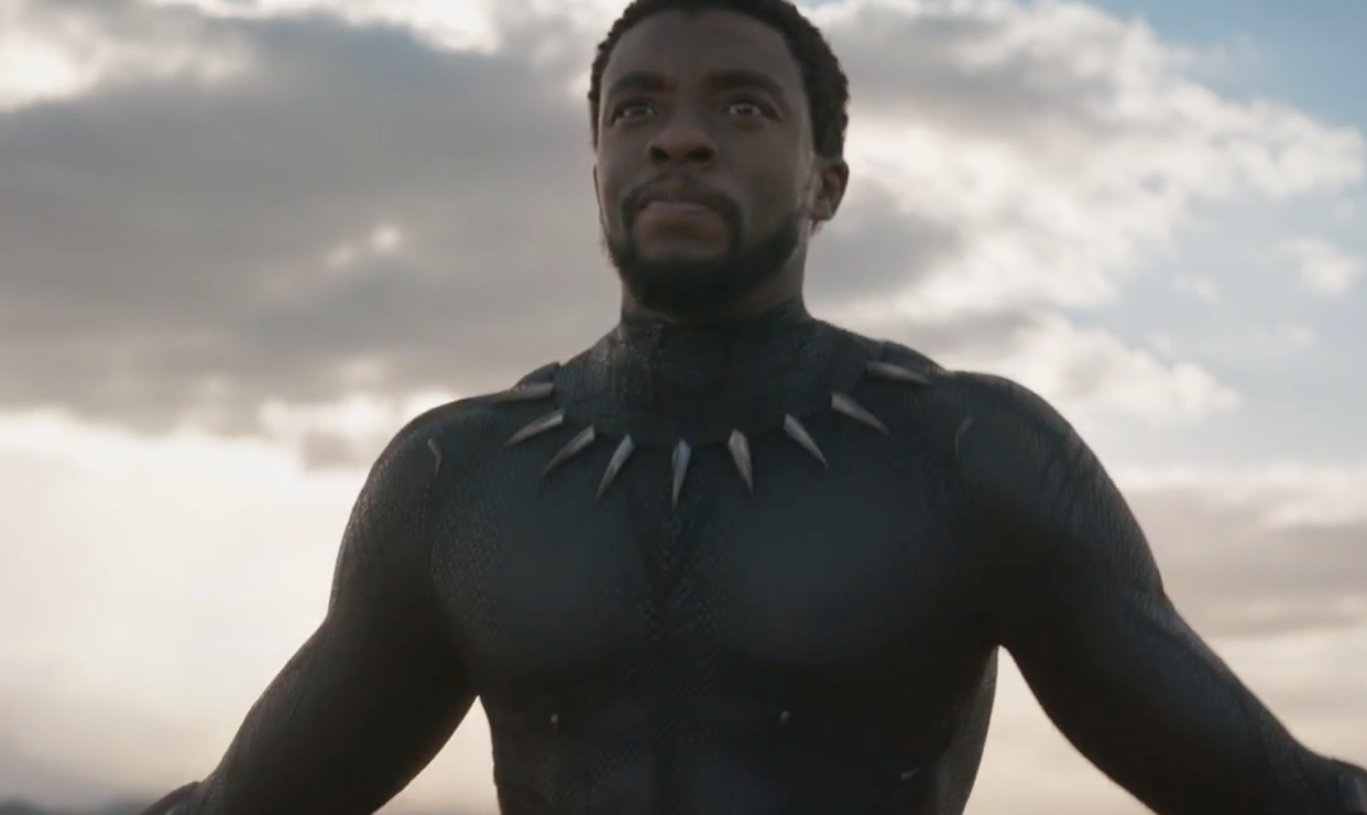 Chadwick Boseman in “Black Panther.” (Photo: Marvel)