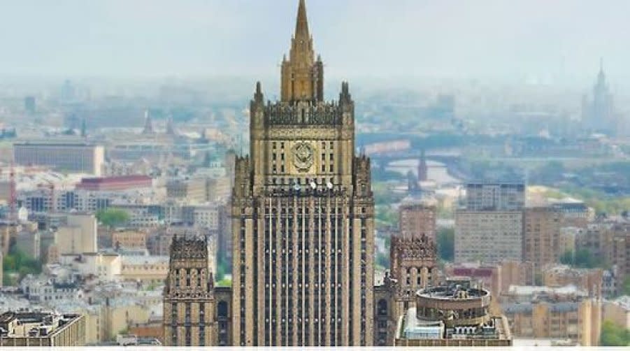 Russian Foreign Ministry building in Moscow