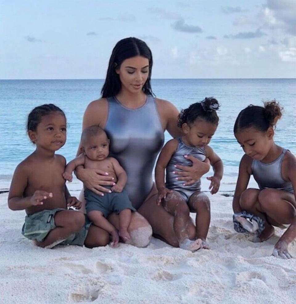 Kim Kardashian West and her kids | Kim Kardashian/Instagram