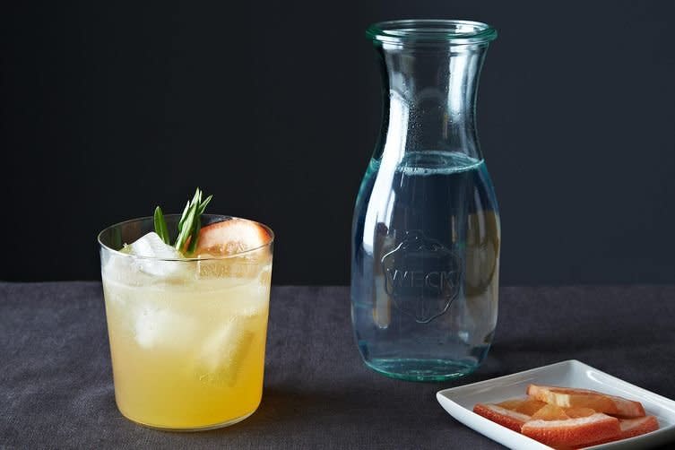 <strong>Get the <a href="http://food52.com/recipes/22794-grapefruit-tarragon-gin-and-tonic" target="_blank">Grapefruit Tarragon Gin and Tonic recipe</a> from mrslarkin via Food52</strong>