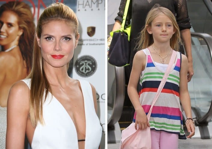 Supermodel Heidi Klum has four kids, but her eldest, Leni, takes after her the most. Klum had Leni during her brief relationship with Flavio Briatore. Klum then went on to have three more kids – Henry, Johan, and Lou – with ex-husband Seal. 