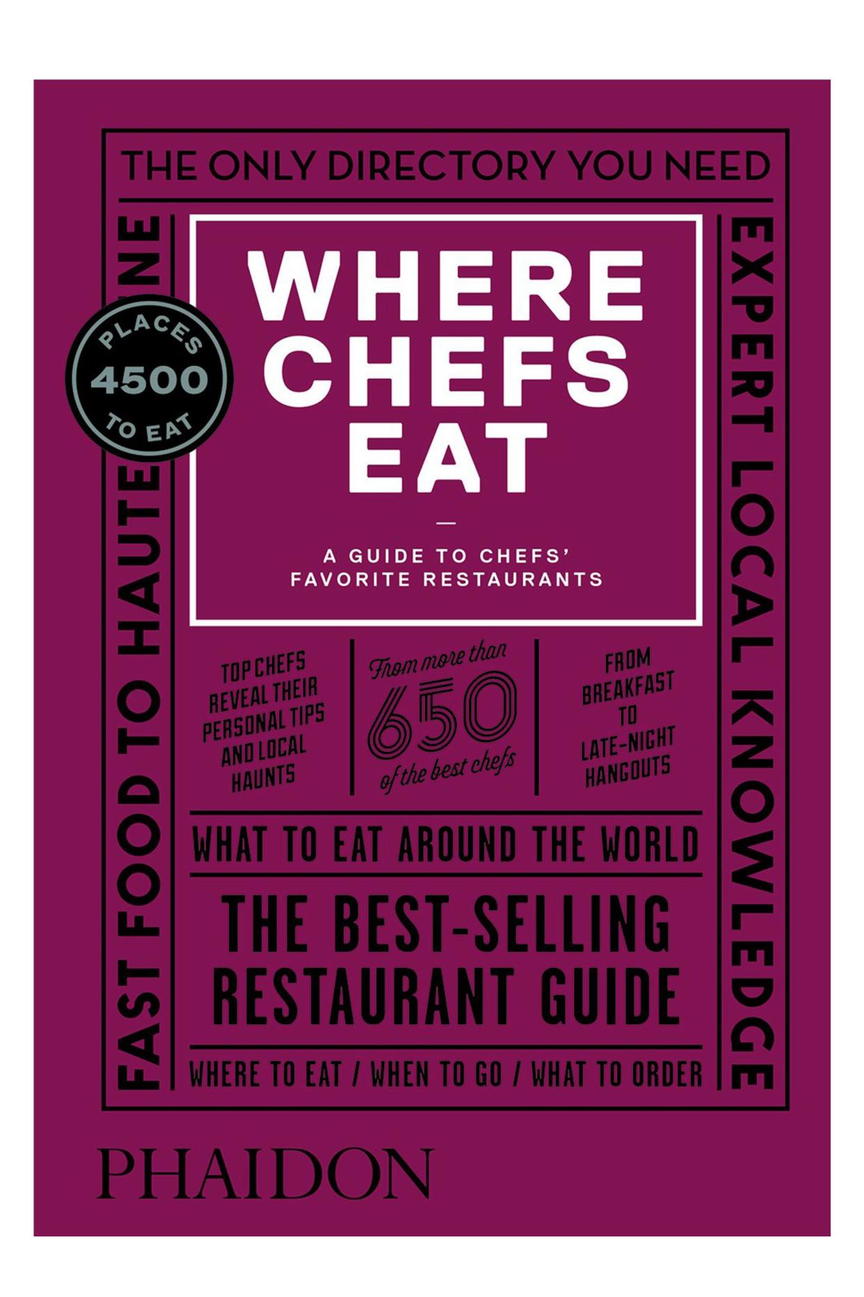 <p><a href="https://www.phaidon.com/store/food-cook/where-chefs-eat-9780714875651/" rel="nofollow noopener" target="_blank" data-ylk="slk:Shop Now;elm:context_link;itc:0;sec:content-canvas" class="link rapid-noclick-resp">Shop Now</a></p><p>Where Chefs Eat Book and App</p><p>$35.00</p><p>phaidon.com</p>