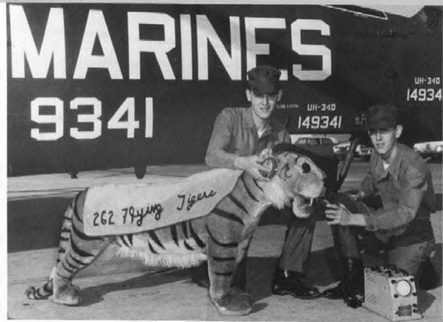 HMM-262 tiger mascot Cedric
