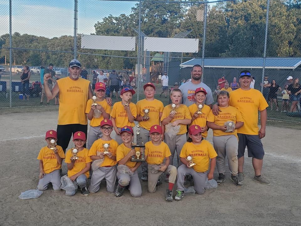 Reading's 10U Gold team (coached by Taylor Miller, Chuck Miller and Steve Otterbein) won the Southern Michigan Baseball League tournament.