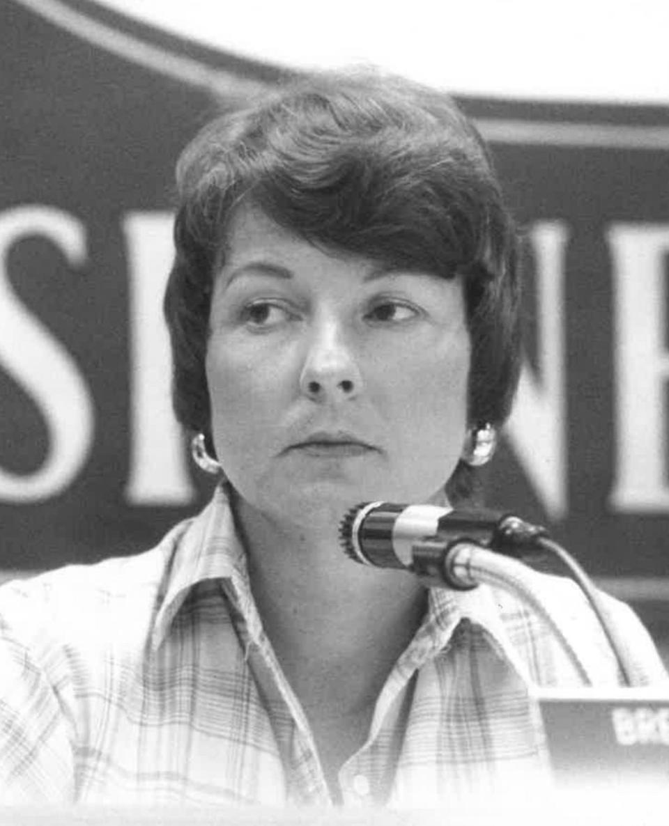 Brenda Taylor during her time on the Polk County Commission in the late 1970s.