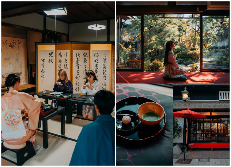 體驗日本茶道＆由老字號和菓子店的年輕店主親自教學如何製作具季節特色的頂級和菓子（圖／業者提供）