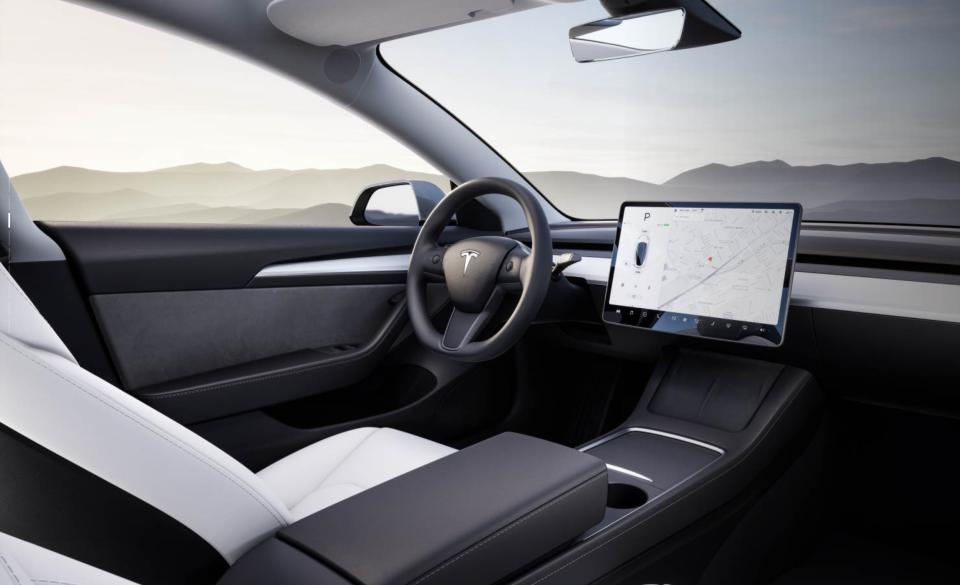 Tesla model 3 interior